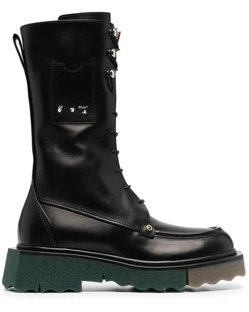 OFF-WHITE Stiefel im Military-Look - Schwarz Schwarz