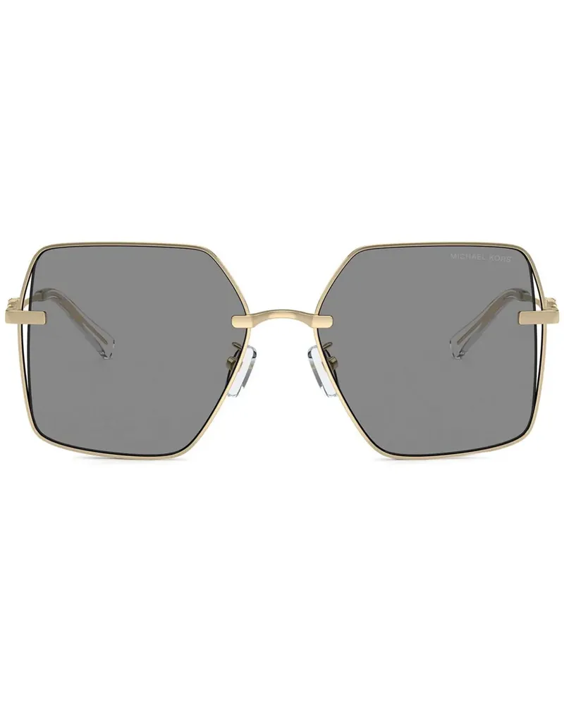 Michael Kors Sonnenbrille mit Oversized-Gestell - Gold Gold