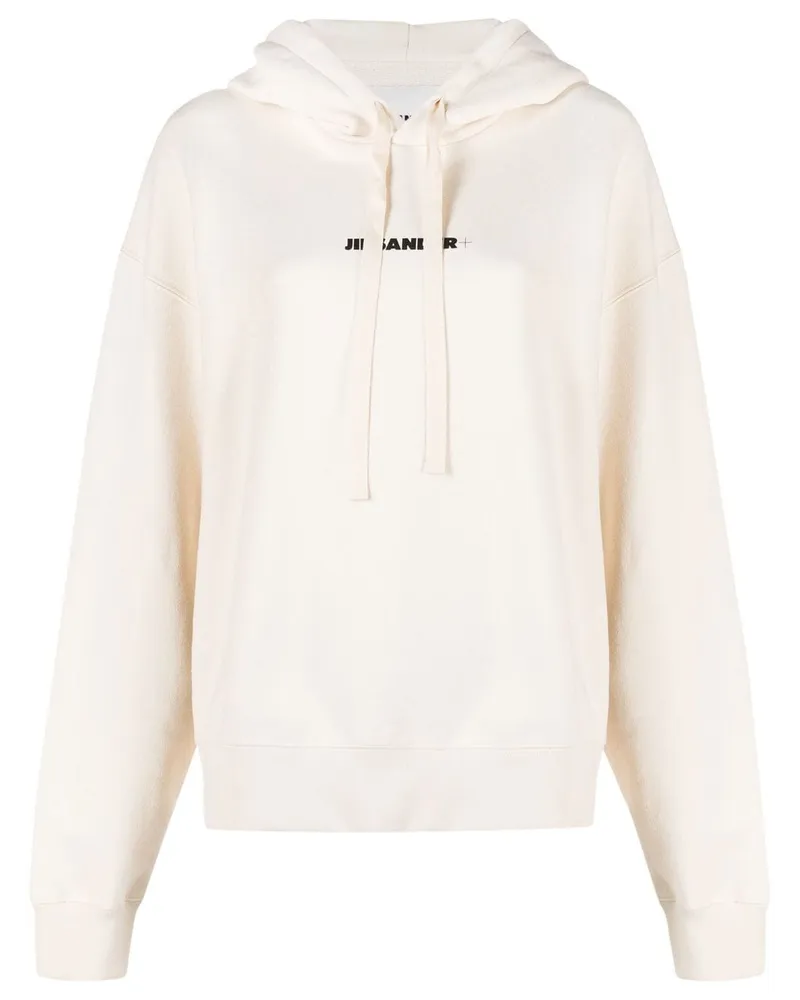 Jil Sander Hoodie mit Logo-Print - Nude Nude
