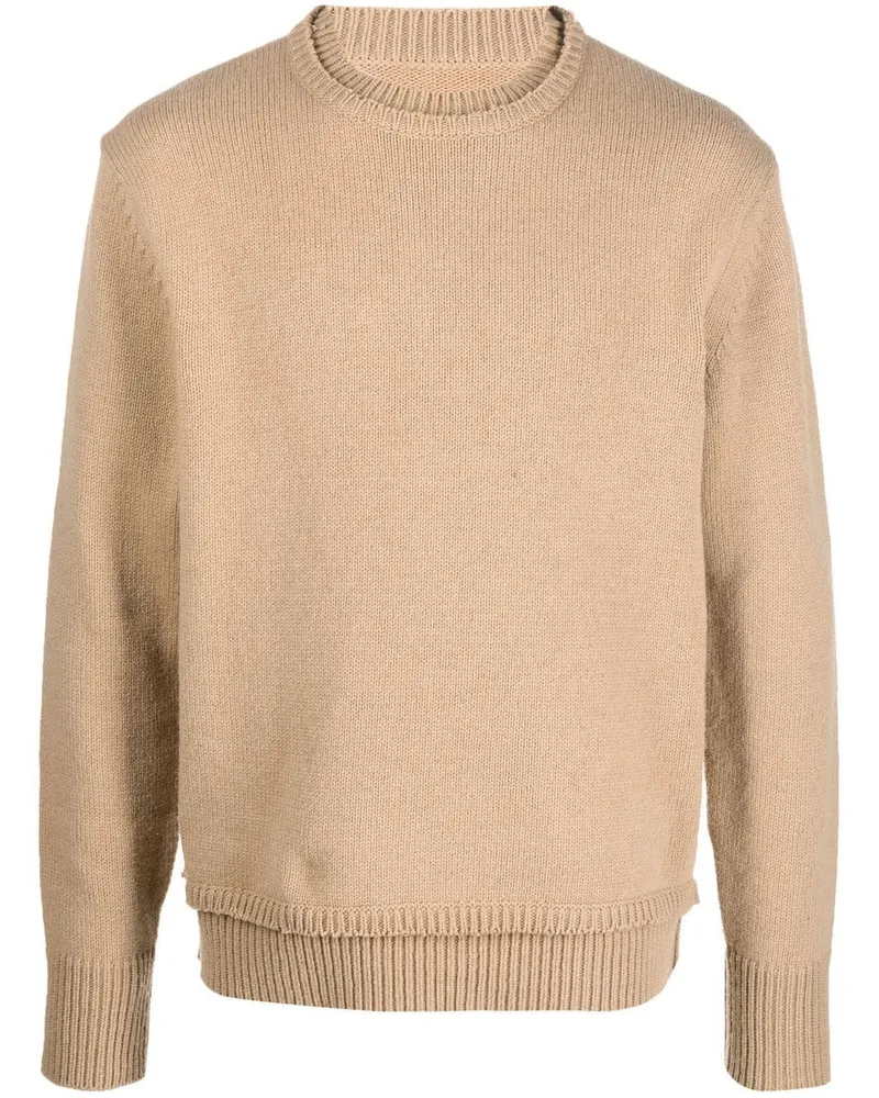 Maison Margiela Pullover mit Ellenbogen-Patches - Nude Nude