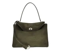 Mittelgroße Rodeo Schultertasche aus Wildleder - Grün