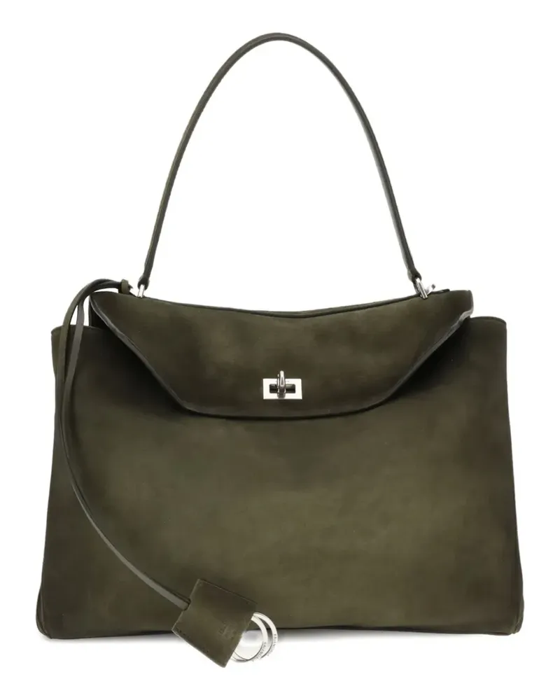 Balenciaga medium Rodeo top-handle suede shoulder bag - Grün Grün