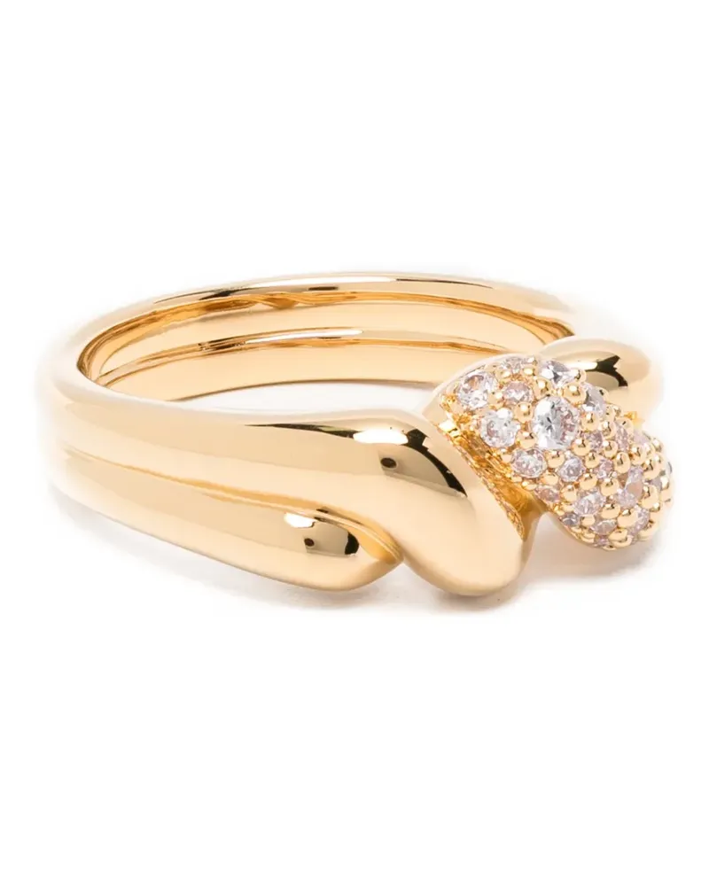 Missoma Molten Double Statement-Ring - Gold Gold