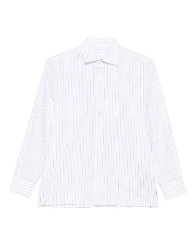 Maison Margiela vertical-stripe shirt - Weiß Weiß