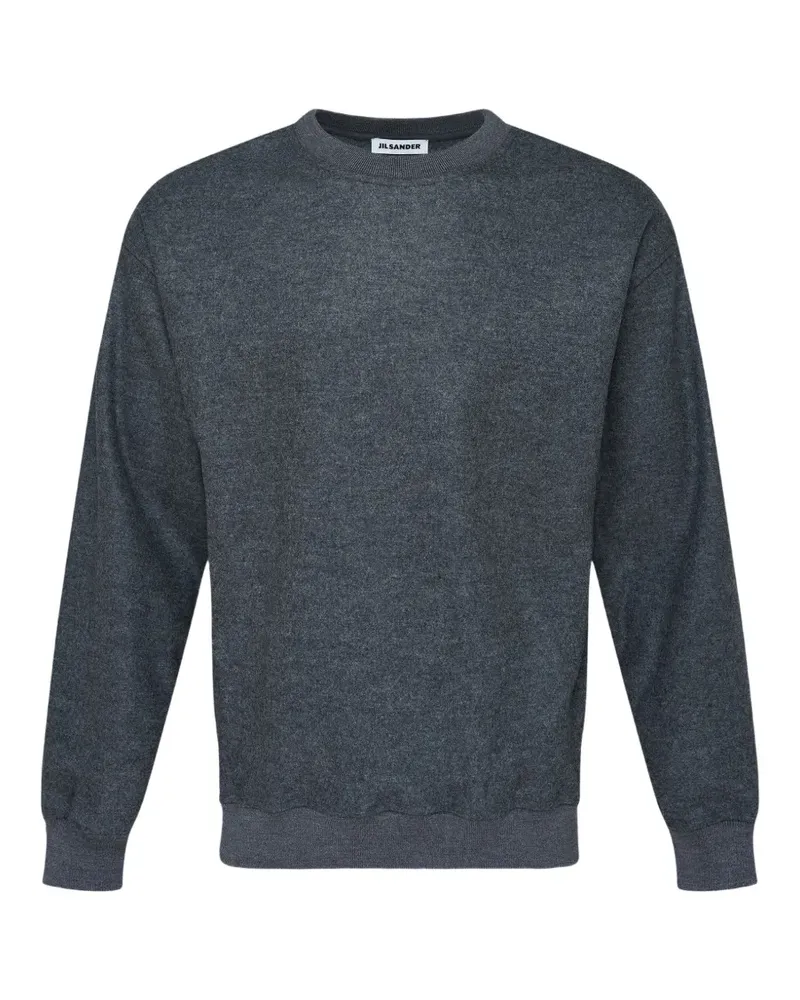 Jil Sander Melton Pullover aus Wolle - Grau Grau