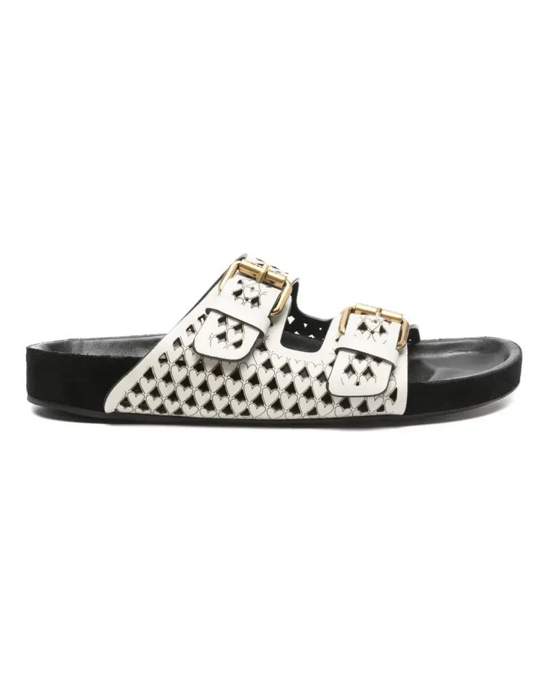 Isabel Marant heart-cutout sandals - Weiß Weiß