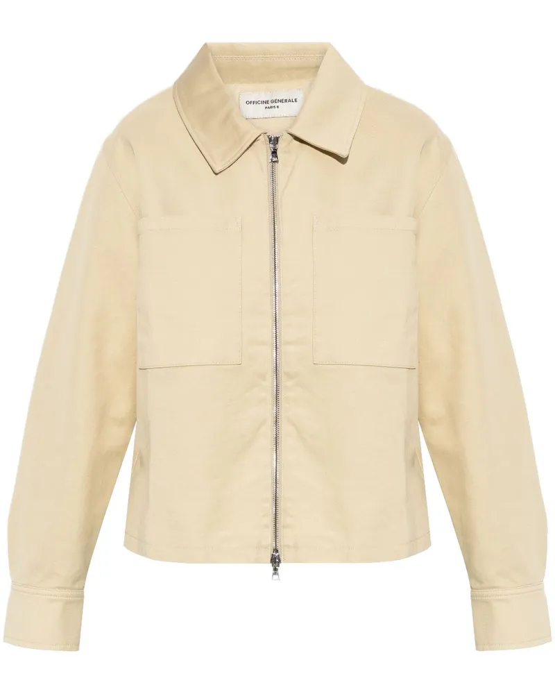 Officine Generale Jacke mit Reißverschluss - Nude Nude