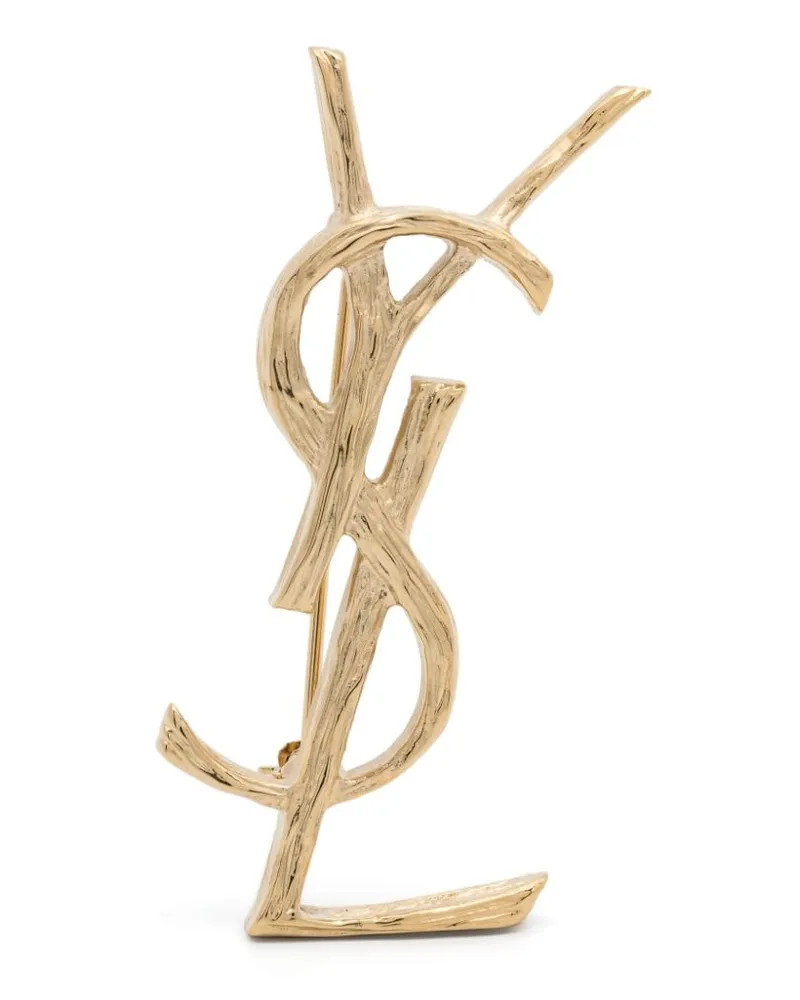 Saint Laurent Cassandre Brosche - Gold Gold