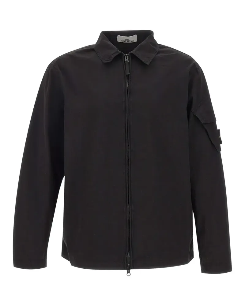 Stone Island Jacke mit Reißverschluss - Schwarz Schwarz