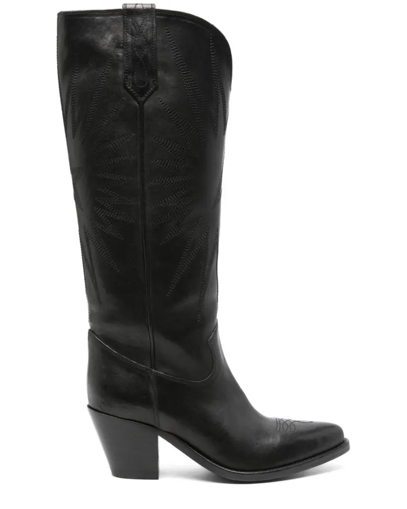 Golden Goose Cowboystiefel 65mm - Schwarz Schwarz