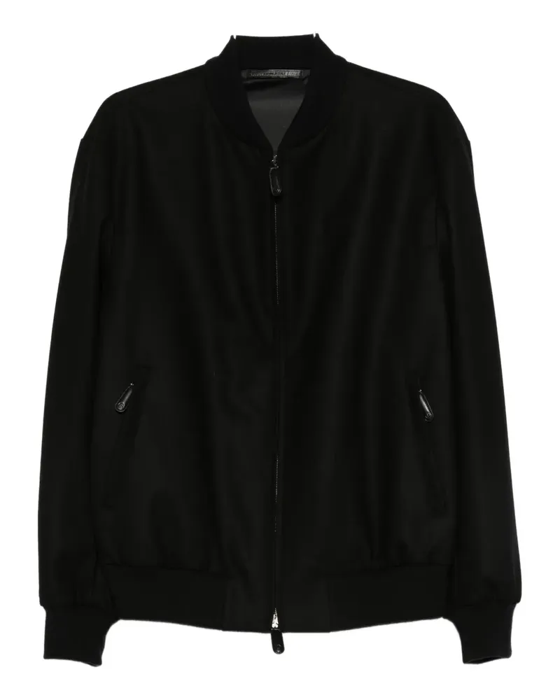 Giorgio Armani Bomberjacke mit Reißverschluss - Schwarz Schwarz