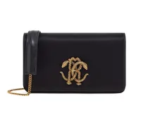 Umhängetasche mit Mirror Snake-Schild - Schwarz