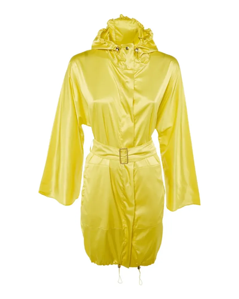 Max Mara hooded belted coat - Gelb Gelb
