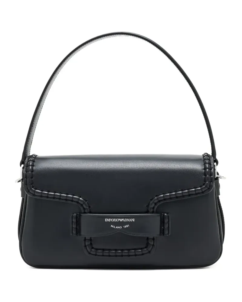 Emporio Armani Schultertasche mit Klappe - Schwarz Schwarz