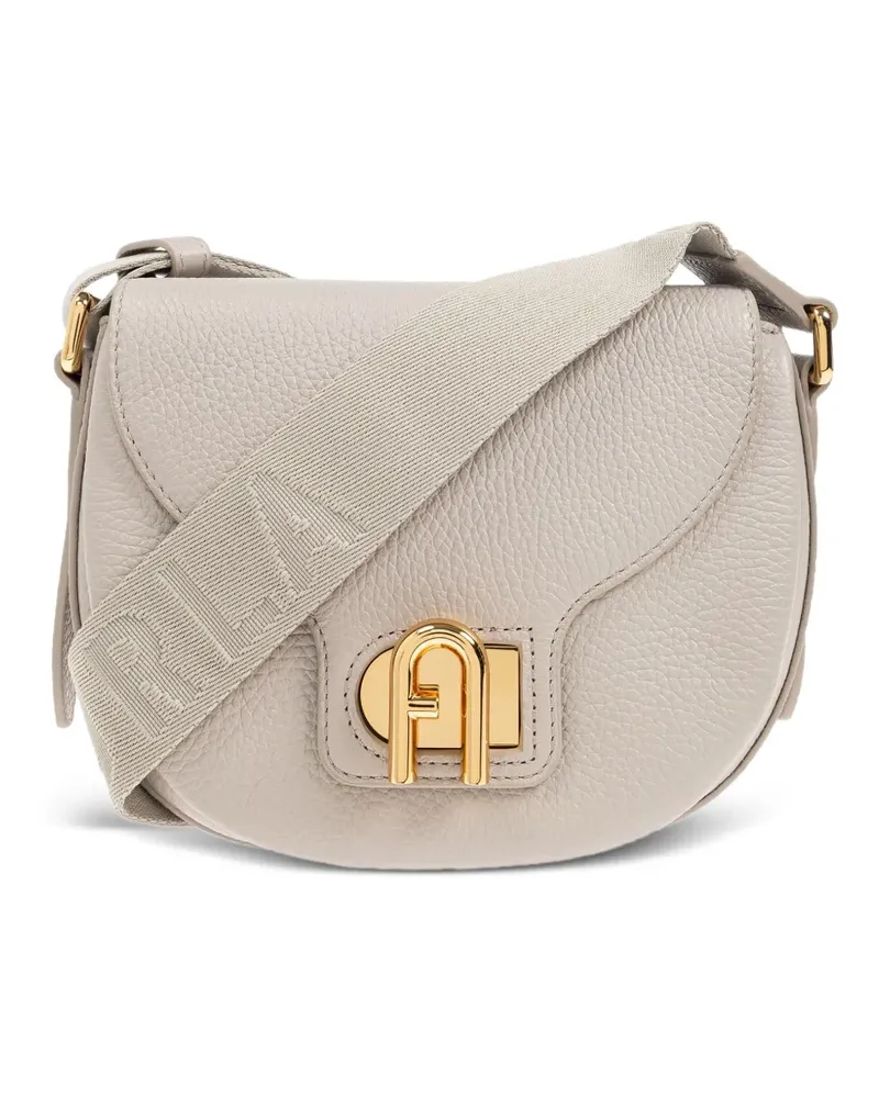 Furla Lotus Mini-Tasche mit Logo-Band - Grau Grau