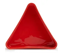 Dreieckiges Tablett - Rot