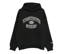 Hoodie mit Logo-Print - Schwarz