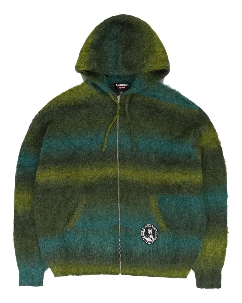Supreme Being x Hysteric Glamour zip-up hoodie - Grün Grün