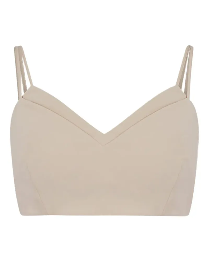 Simona Corsellini Top mit V-Ausschnitt - Nude Nude