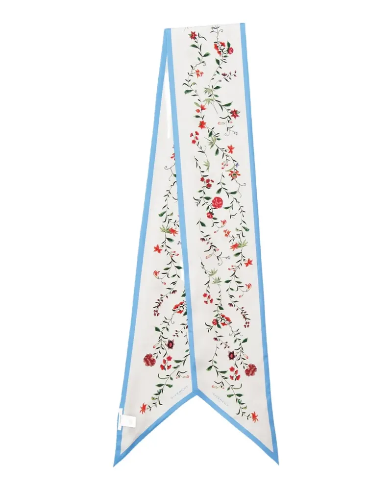 Givenchy Maxi floral-print silk scarf - Weiß Weiß