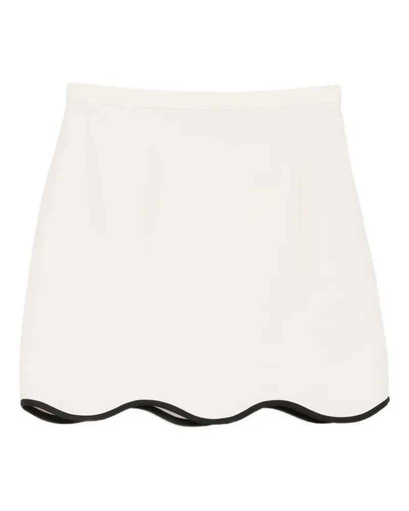 Valentino Garavani wave-hem mini skirt - Nude Nude