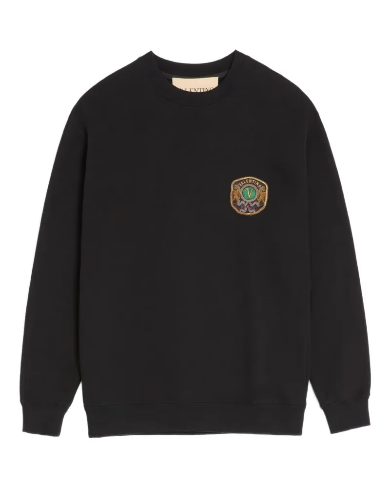 Valentino Garavani Sweatshirt mit Stickerei - Schwarz Schwarz
