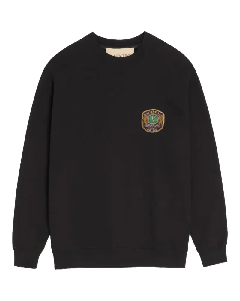 Valentino Garavani Sweatshirt mit Stickerei - Schwarz Schwarz