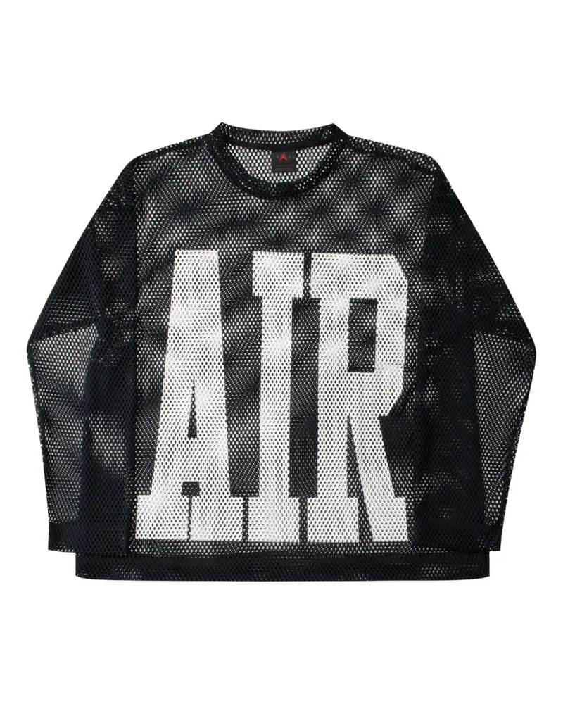 Jordan x Union X Fragment mesh long-sleeve T-shirt - Schwarz Schwarz