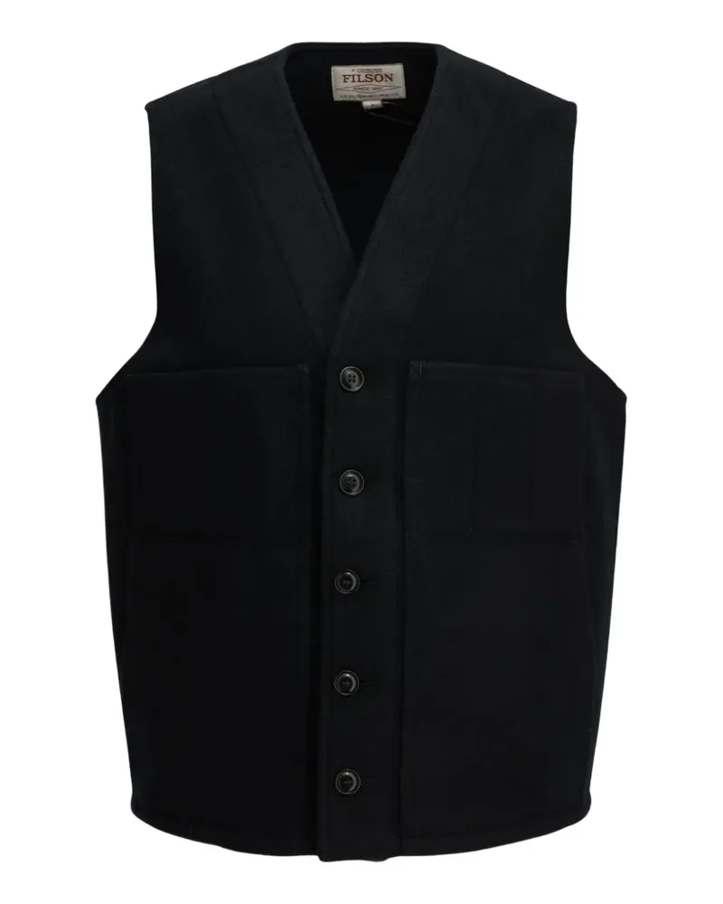 Filson button-up sleeveless gilet - Blau Blau
