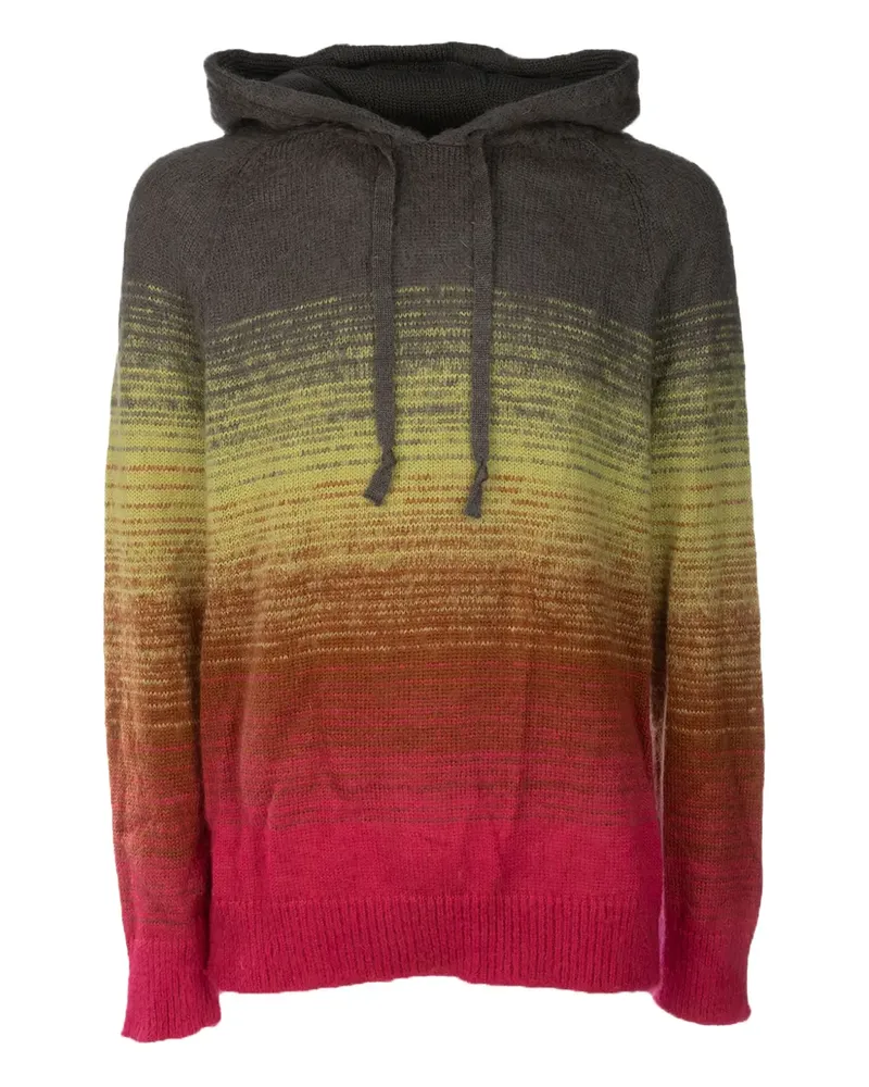 Laneus Kapuzenpullover mit Ombré-Effekt - Grau Grau