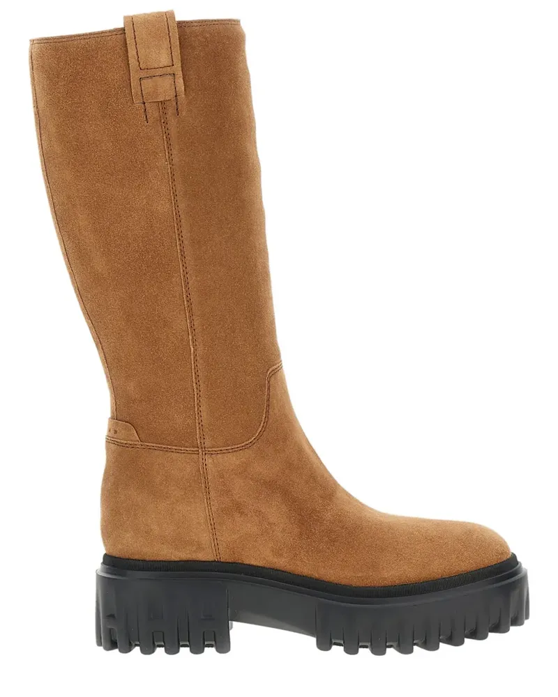 Hogan platform zip-fastening knee-high boots - Braun Braun
