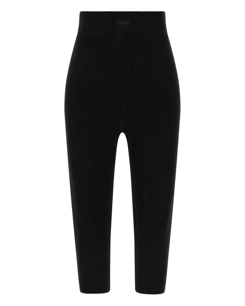 Chloé knitted perforated leggings - Schwarz Schwarz