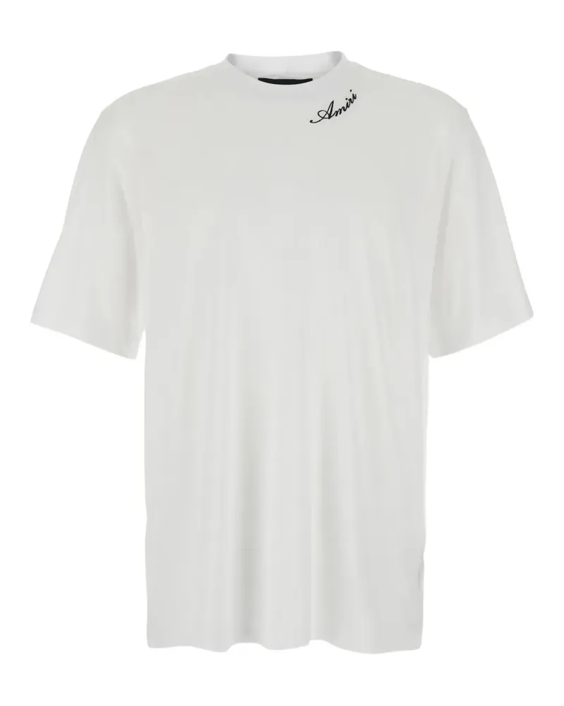 Amiri logo-embroidered T-shirt - Weiß Weiß