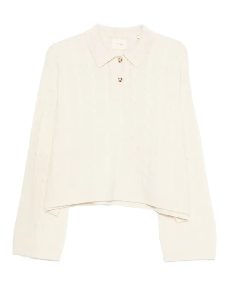 DÔEN Cambridge Pullover mit Zopfmuster - Nude Nude