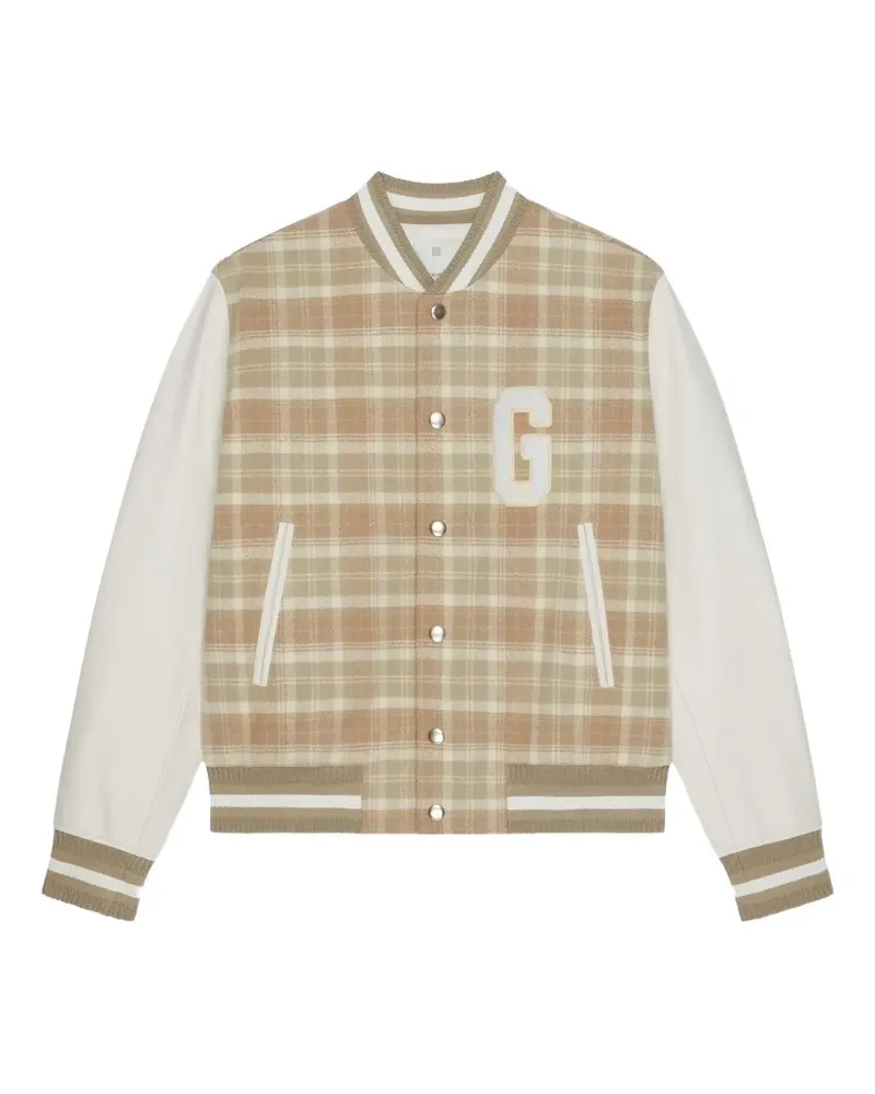Givenchy Karierte Collegejacke - Nude Nude
