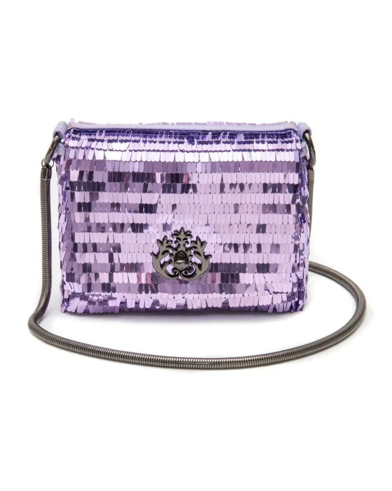 ISLA Paetê Geórgia Schultertasche - Violett Violett