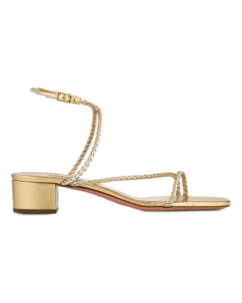 Aquazzura Luca braided sandals - Gold Gold