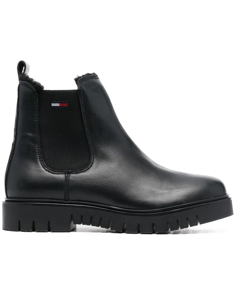 Tommy Hilfiger Klassische Chelsea-Boots Schwarz