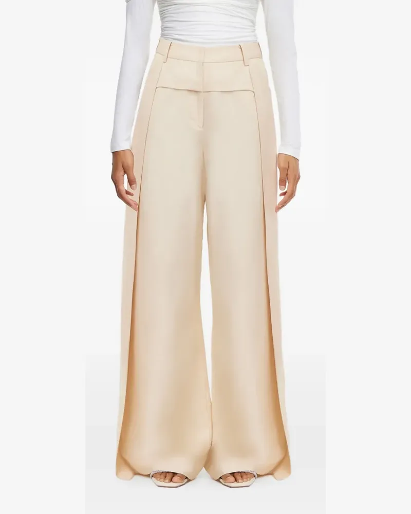 Acler Drapierte Palazzohose - Nude Nude