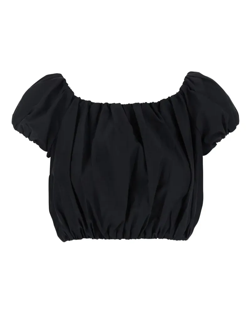 ANDAMANE Cropped-Bluse - Schwarz Schwarz