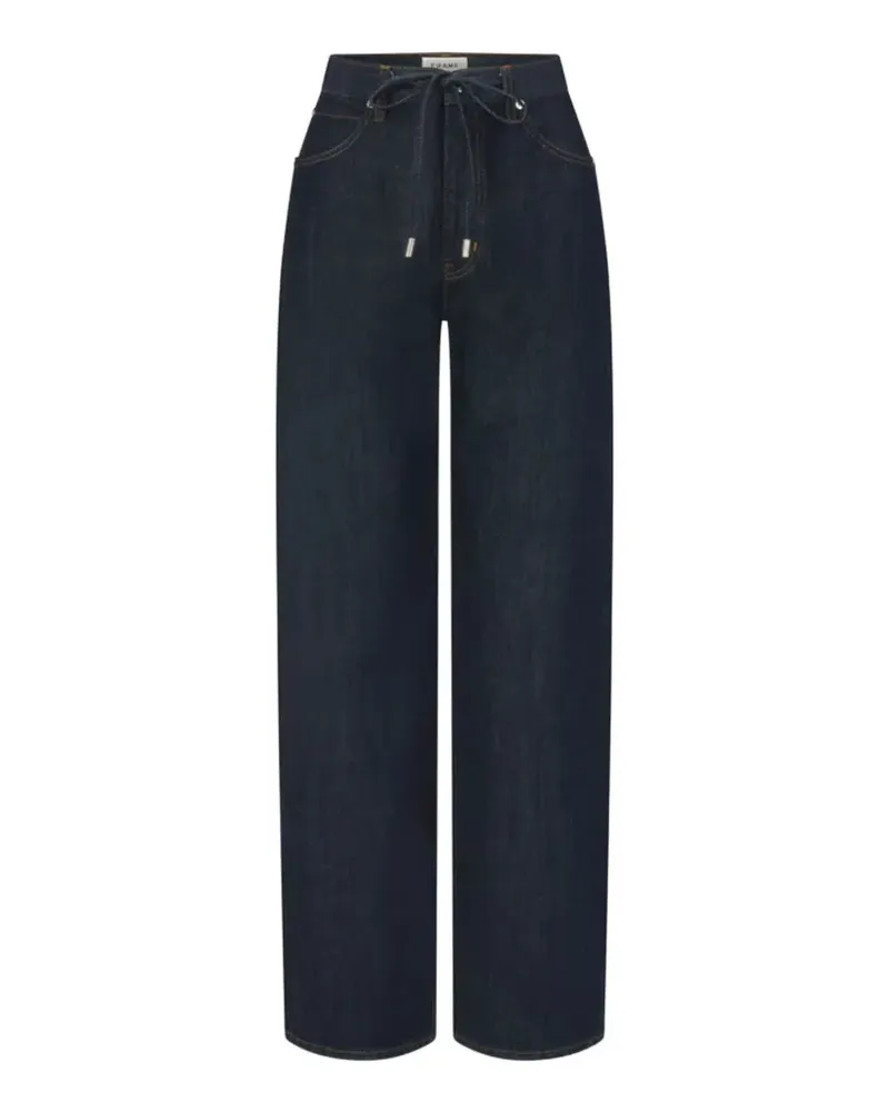 Frame Denim Off Duty Wide-Leg-Jeans mit Kordelzug - Blau Blau