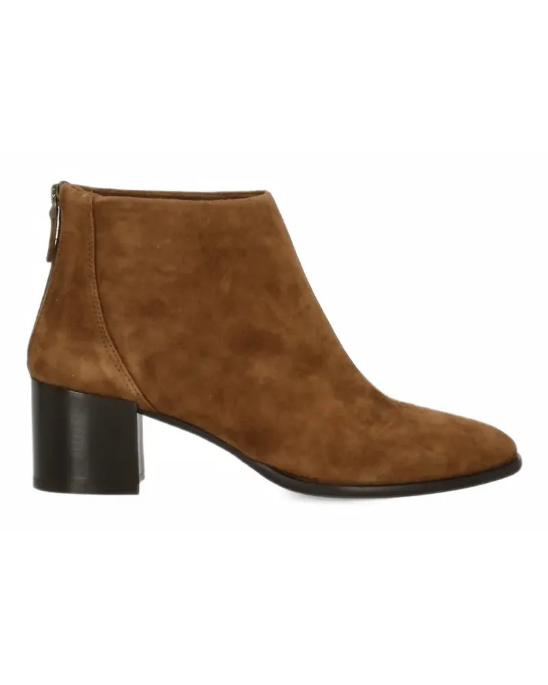 Julie Dee suede rear-zip ankle boots - Braun Braun