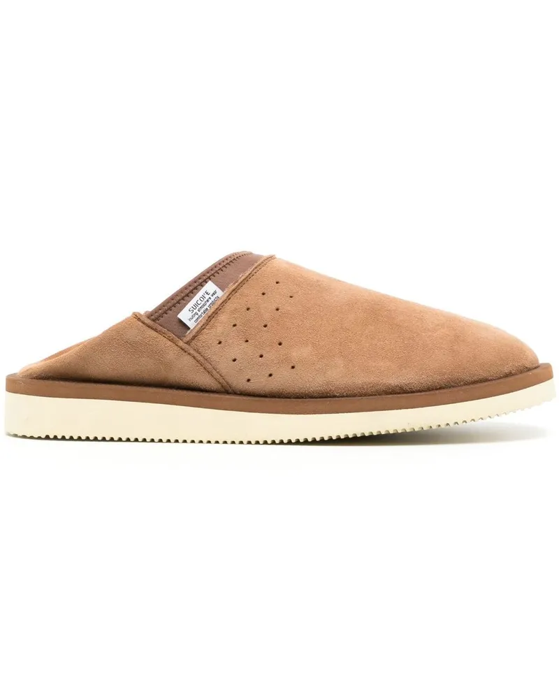 SUICOKE RON-M2 Slipper aus Wildleder Braun