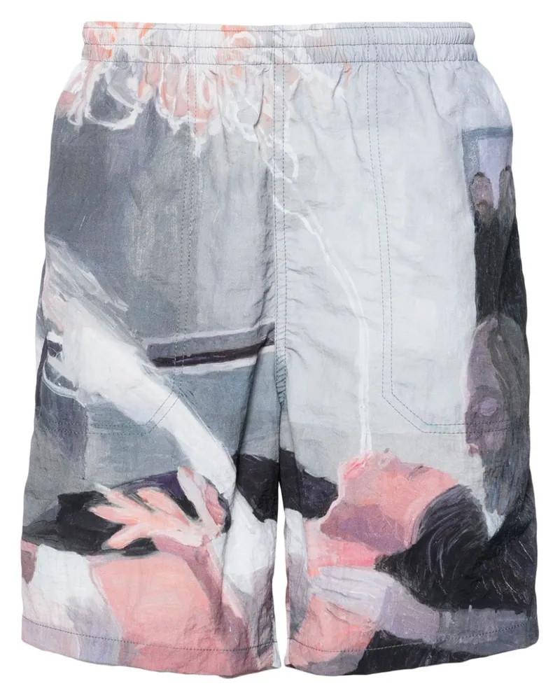 Undercover Joggingshorts mit Knitteroptik - Grau Grau