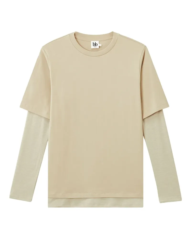 b+ab T-Shirt im Layering-Look - Nude Nude