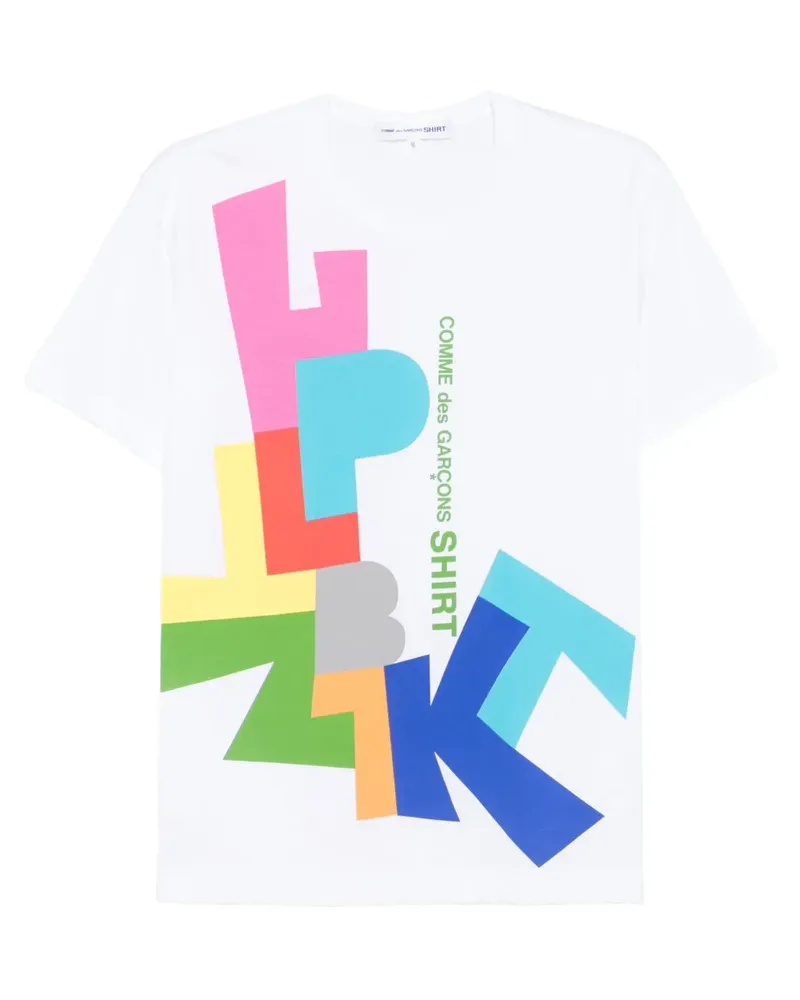 Comme des Garçons T-Shirt mit grafischem Print - Weiß Weiß