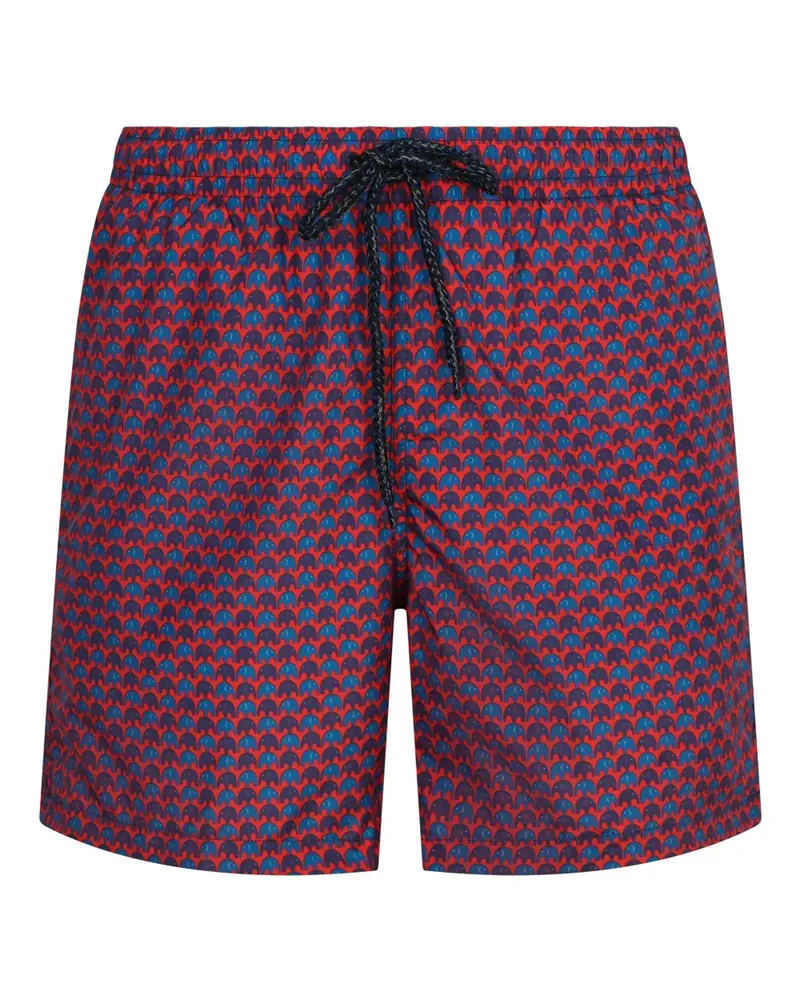 Drumohr  Badeshorts mit Jacquardmuster - Rosa Rosa