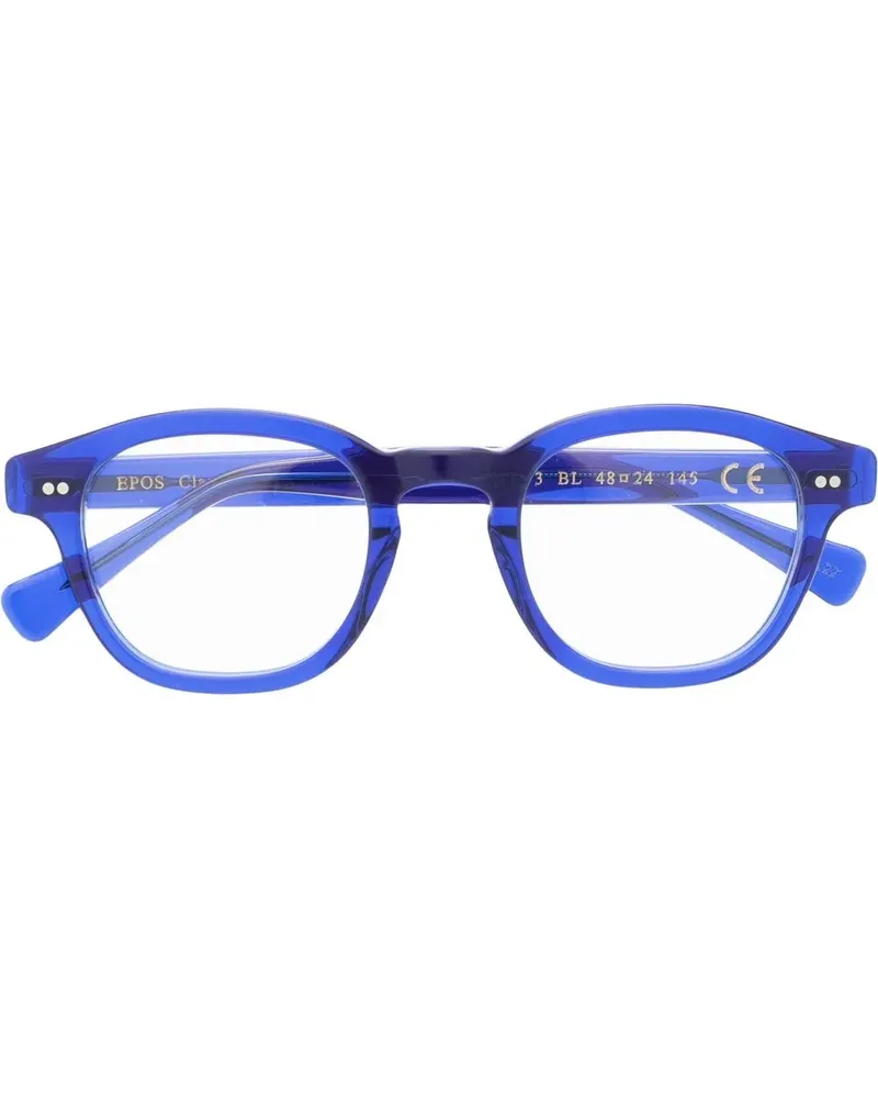 EPOS Brille mit rundem Gestell - Blau Blau