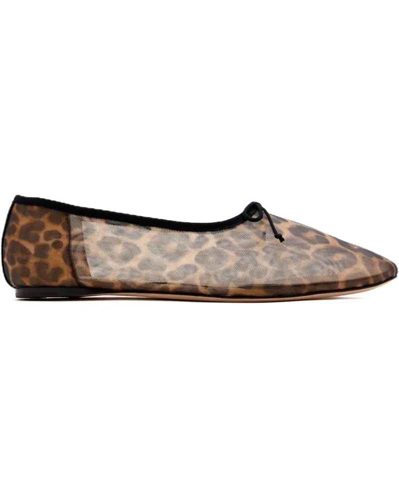 Loeffler Randall Ballerinas mit Leoparden-Print - Braun Braun