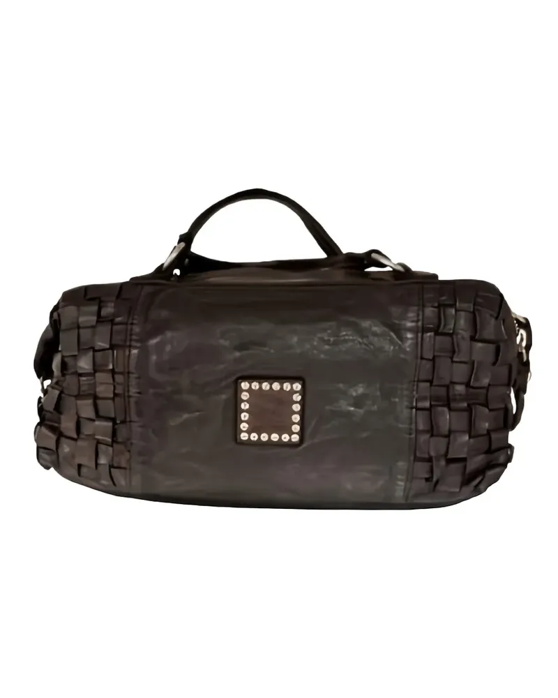 Campomaggi Rachele woven-leather shoulder bag - Braun Braun